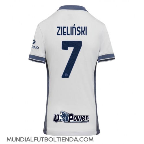 Camiseta Inter Milan Piotr Zielinski #7 Segunda Equipación Replica 2024-25 para mujer mangas cortas